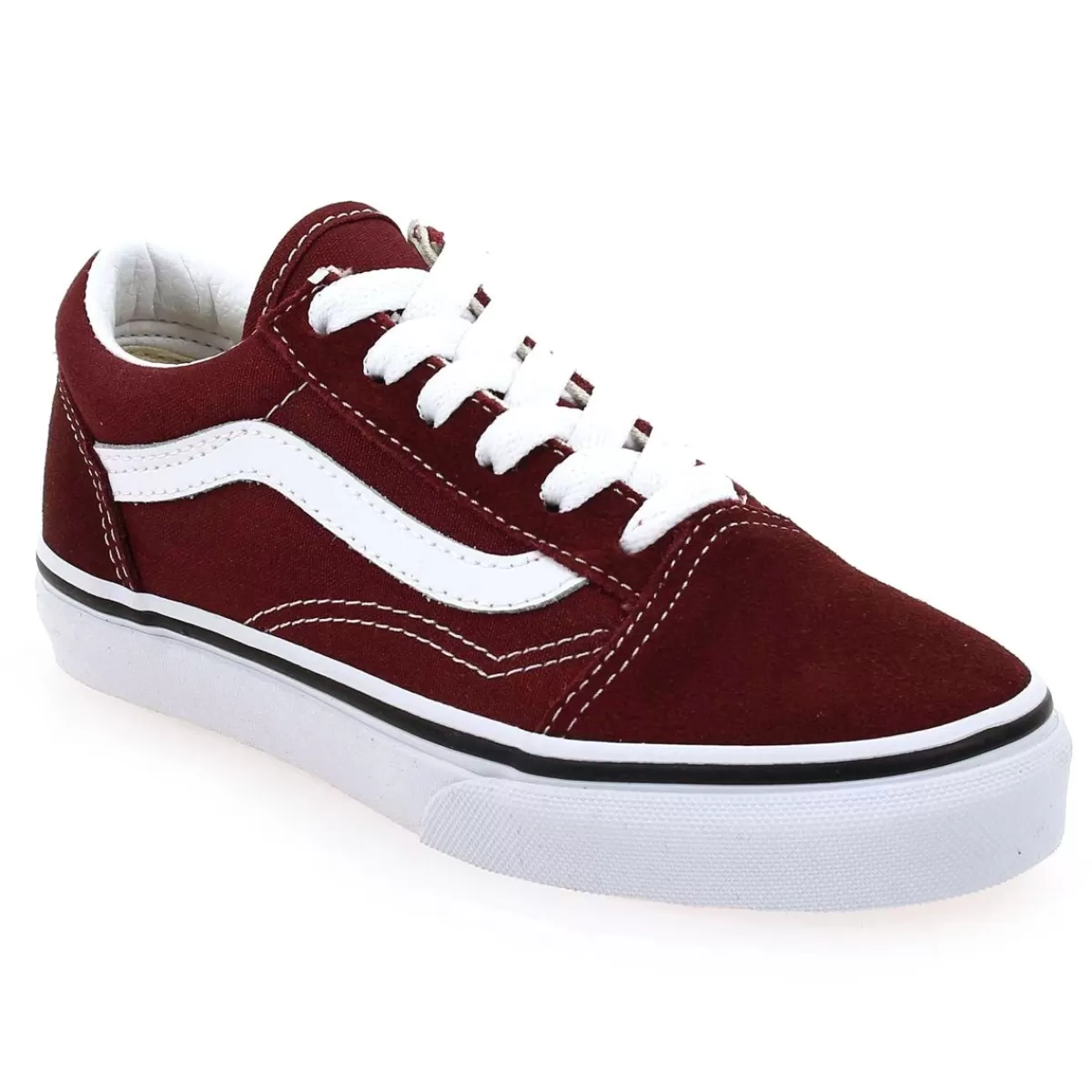 Vans Basket | Old Skool Kid - Bordeaux Blanc
