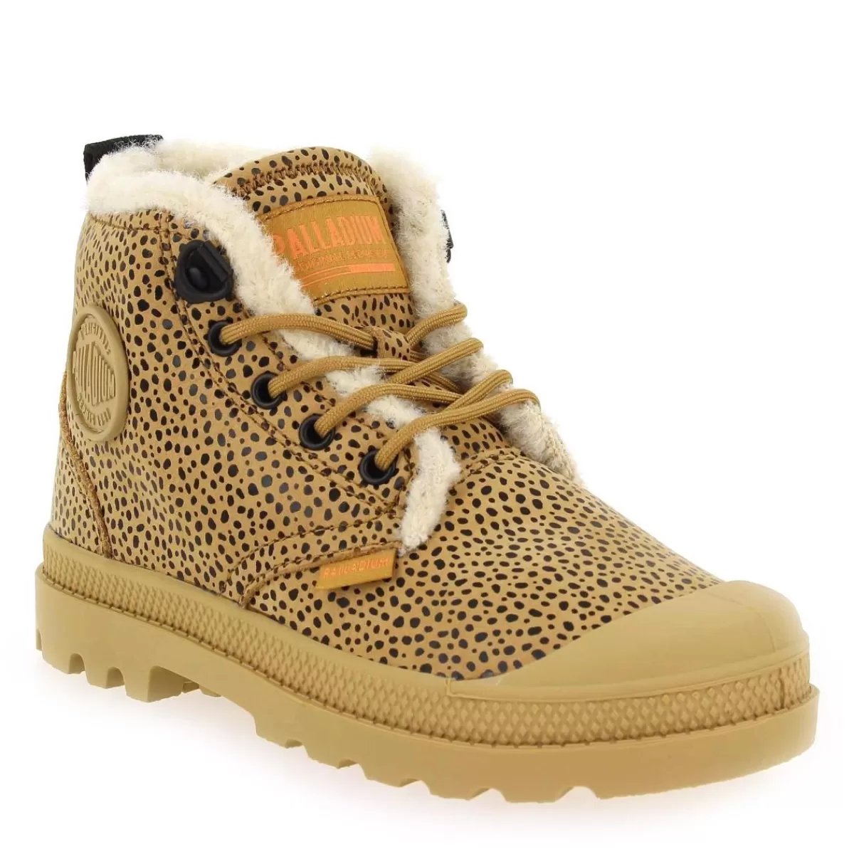 Palladium Bottine | Pampa Hi Wool Kid Leo - Beige Noir