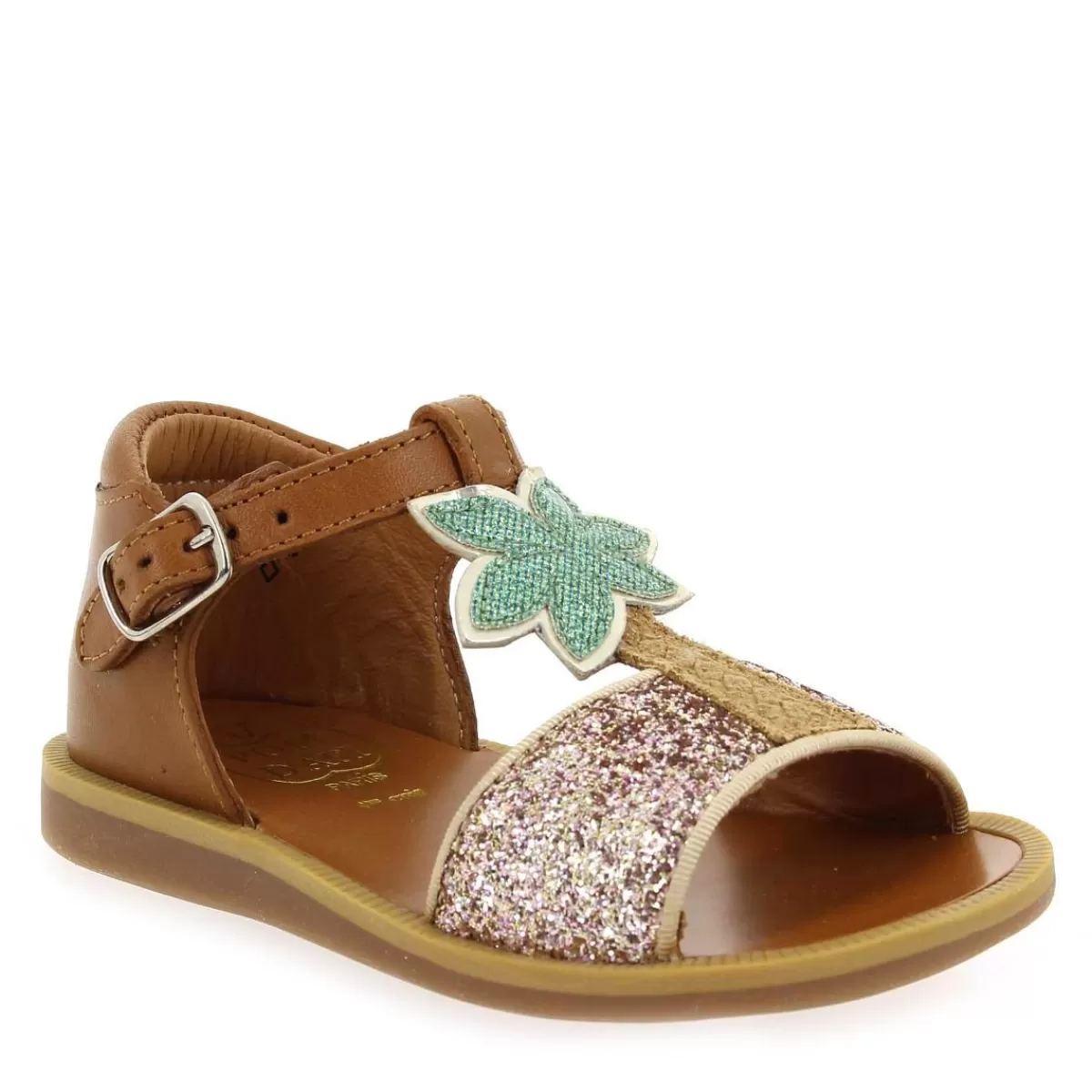 Pom d'api Sandale | Poppy Malibu - Camel Multi