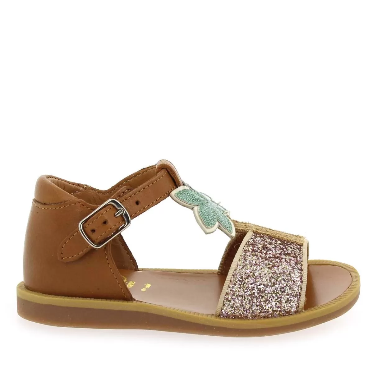 Pom d'api Sandale | Poppy Malibu - Camel Multi