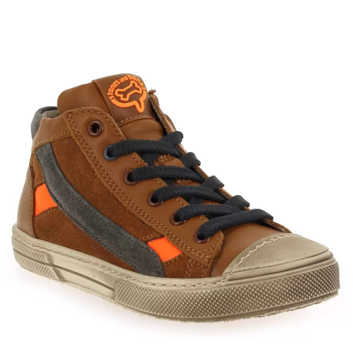 Stones and Bones Bottine | Raspo H23 - Cognac Orange