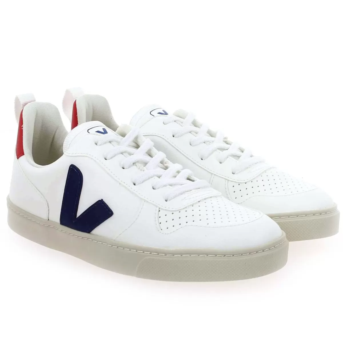 Veja Basket | Small V - 10 Lace - Blanc Bleu