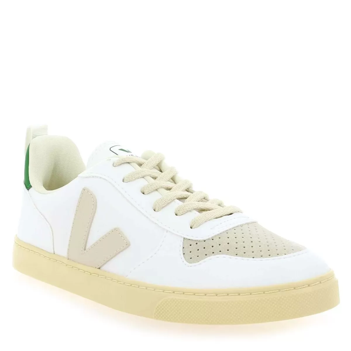 Veja Basket | Small V - 10 Lace - Blanc Vert