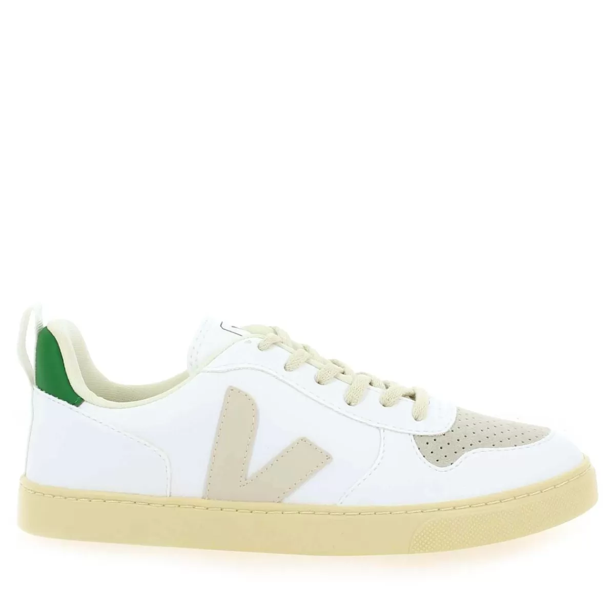 Veja Basket | Small V - 10 Lace - Blanc Vert