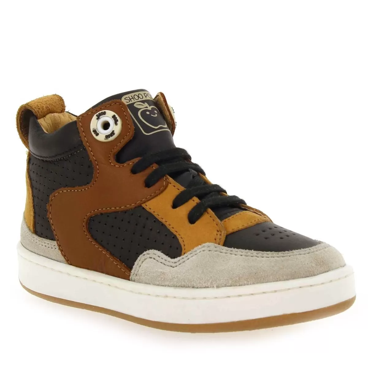 Shoopom Bottine | Teams Jog Lace H23 - Noir Camel