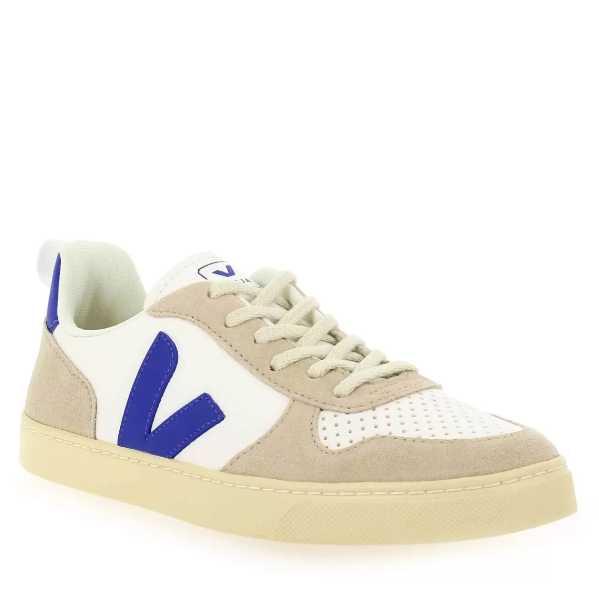 Veja Basket | V10 Laces - Blanc Bleu