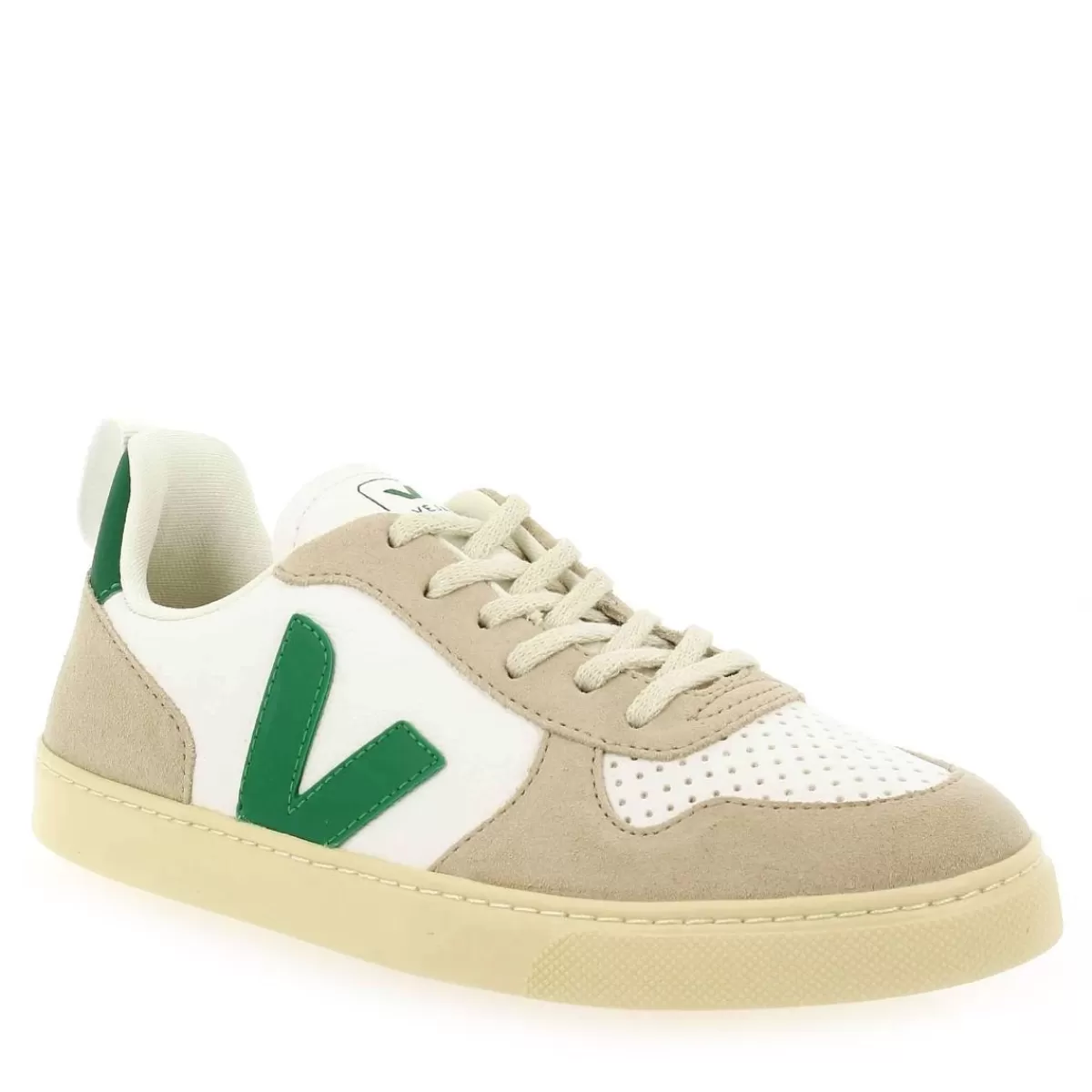 Veja Basket | V10 Laces - Blanc Vert